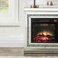 Noralie Electric Fireplace 90868 in Mirrored by Acme