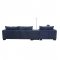 Elika Sectional Sofa 55205 in Blue Fabric by Acme