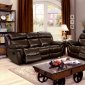 Justine Reclining Sofa CM6784 in Brown Leather Match w/Options