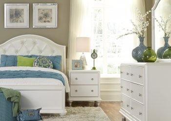 Stardust Youth Bedroom 4Pc Set 710-YBR-TPB in White by Liberty [LFKB-710-YBR-TPB Stardust]