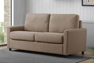 Zenas Sleeper Sofa 57225 in Beige Fabric by Acme