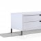 Duke TV Stand in High Gloss White Lacquer by Casabianca