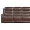 Putnam Recliner Sofa 9405BR in Brown Fabric by Homelegance