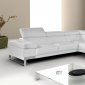 Nicoletti Leather Sectional Sofa by J&M in White, Grey or Black