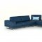 Spazio Sectional Sofa in Blue Full Leather by VIG