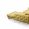 S266 Sectional Sofa in Mustard Leather by Beverly Hills