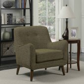 904061 Accent Chairs 2Pc Set in Yellow & Grey Fabric by Coaster