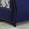 Dakota Bed in Navy Velvet Fabric by Meridian w/Options