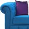 Chester Sofa in Blue Fabric by Casamode w/Options