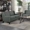 Roweena Sofa & Loveseat 1218DG in Dark Gray Fabric - Homelegance