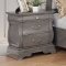 Merida Bedroom CM7504GY in Gray w/Fabric Headboard & Options