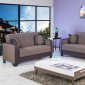 Maximum Value Sofa Bed in Brown Fabric by Casamode w/Option