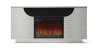 Ethan Electric Fireplace Media Console Silver Dimplex w/Crystals