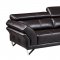 U7590 Sofa in Walnut Bonded Leather by Global w/Options