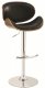 130504 Adjastable Bar Stool Set of 2 in Black/Walnut by Coaster