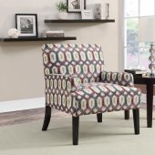 902620 Accent Chair Set of 2 in Printed Fabric by Coaster