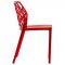 Dynamic Set of 4 Dining Chairs DC19TR in Red by LeisureMod