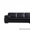 ML157 Sectional Sofa in Black Leather by Beverly Hills