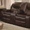 Bastrop Reclining Sofa 8230BRW in Dark Brown by Homelegance