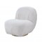 Yedaid Accent Chair AC00231 in White Teddy Sherpa by Acme