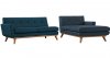 Engage Sectional Sofa in Azure Fabric by Modway w/Options