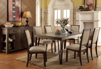 Caithe CM3563T Dining Table in Rustic Oak w/Options [FADS-CM3563-Caithe]