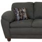 Sage Fabric Modern Sofa & Loveseat Set w/Optional Chairs