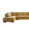 ML157 Sectional Sofa in Mustard Leather by Beverly Hills