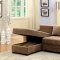 Murdo Sectional Sofa CM6323 in Brown Fabric