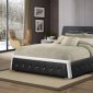 B178 Upholstered Bed in Black & White