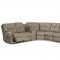 Roadster Power Motion Sectional Sofa in Beige Leather by Klaussn