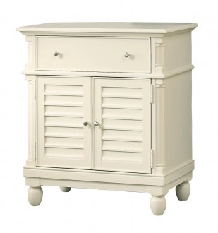 Havisham 4687BLK Cabinet in White by Homelegance