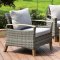 Monica Outdoor Patio Set CM-OS2586 in Gray Wicker w/Options