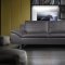 Obbe 522002 Sofa & Loveseat in Grey Leather by New Spec