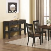 104351 Kyla 5Pc Dining Set in Black & Oak by Coaster w/Options