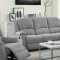 Zorina Motion Sofa LV01284 in Gray Fabric by Acme w/Options