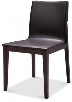 E538Y Modern Dining Chair Set of 2 in Brown Leather by J&M [JMDC-E538Y]