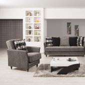 Bellina Sofa Bed in Gray Fabric by Casamode w/Options