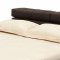 Steward Bed in Chocolate Leather Match by Whiteline Imports