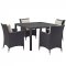 Convene Outdoor Patio Dining Set 5Pc EEI-2191 by Modway