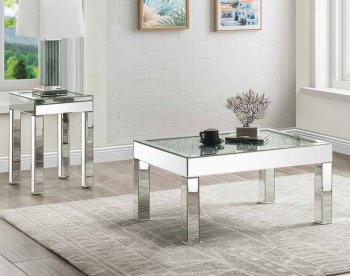 Noralie Coffee Table 3Pc Set in Mirror 84705 by Acme [AMCT-84705 Noralie]