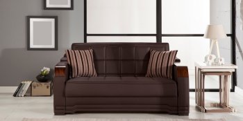 Willow Santa Glory Dark Brown Loveseat Bed by Istikbal [IKSB-Willow Santa Glory D. Brown]