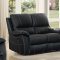 Greeley Motion Sofa 8325BLK in Black by Homelegance w/Options