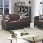 Etro Sofa Bed Convertible in Chocolate Fabric by Mobista