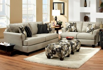 SM5042 Cardiff Sofa in Light Gray Fabric w/Options [FAS-SM5042 Cardiff]