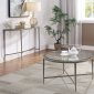 Freja 3Pc Coffee & End Table Set FOA4743 in Silver w/Options