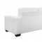 U801 Sofa & Loveseat Set in White PVC by Global w/Options