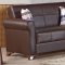 Queens Sofa Bed Convertible Dark Brown Leatherette w/Options