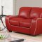 U8080 Sofa in Red Bonded Leather by Global Furniture USA