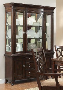 Keegan 2546-50 Buffet with Hutch in Cherry by Homelegance [HEBU-2546-50 Keegan]